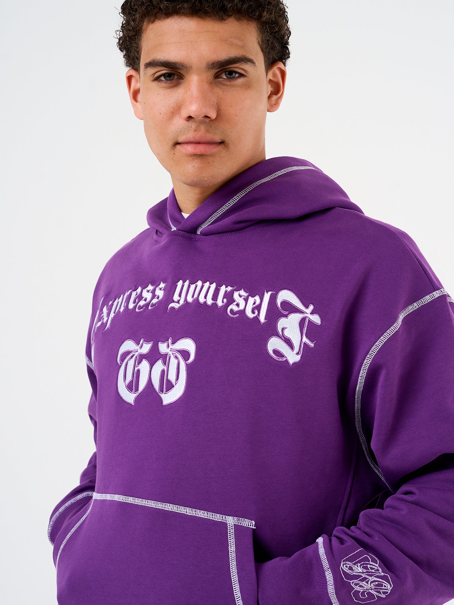 EXPRESS YOURSELF HOODIE - PURPLE