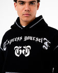 EXPRESS YOURSELF HOODIE - BLACK