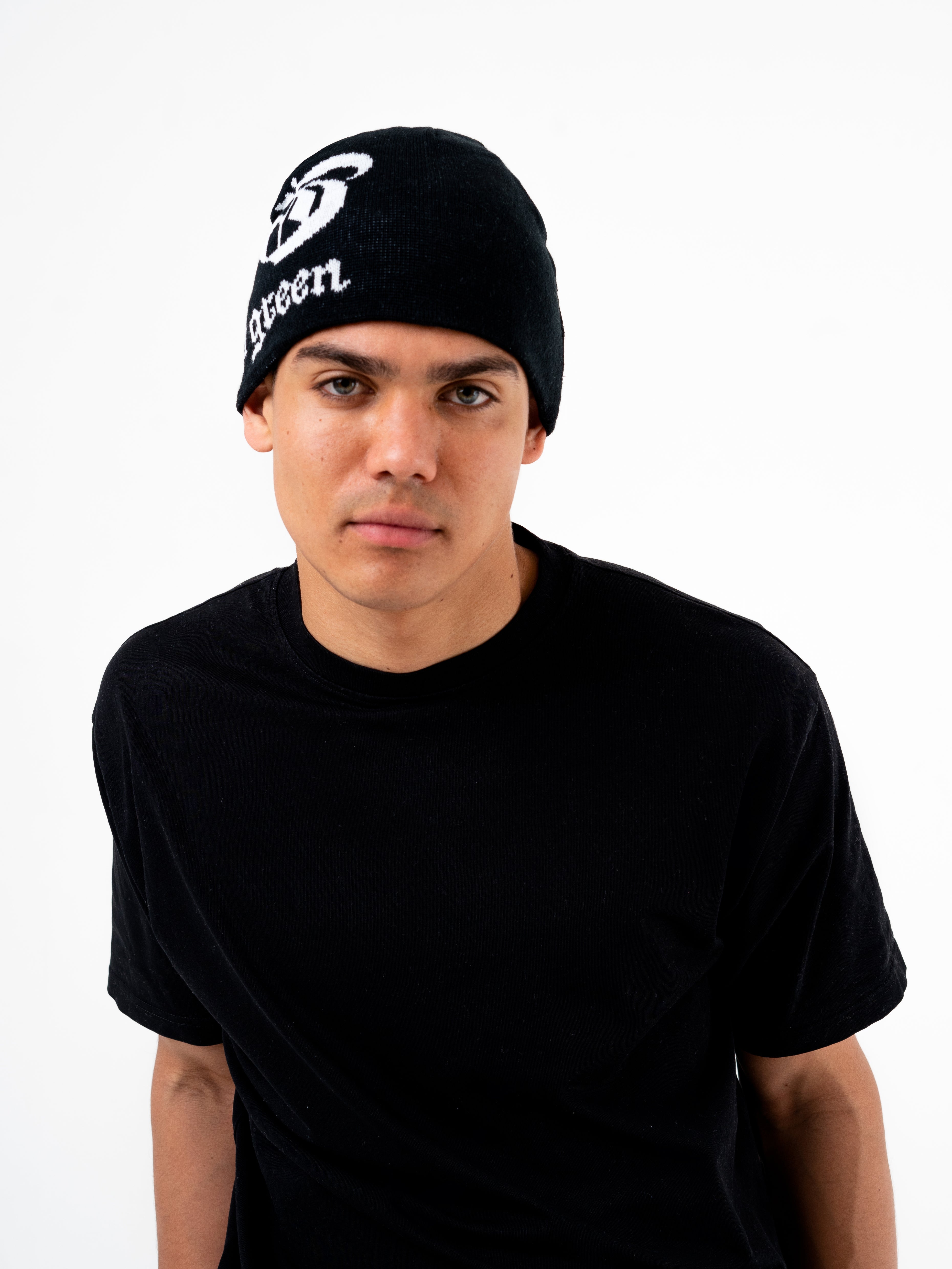 GHOST GREEN BEANIE - REVERSIBLE